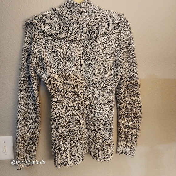 Grace Elements Womens Cardigan Chunky Sweater Gray Long Sleeve SMALL - Picture 4 of 6